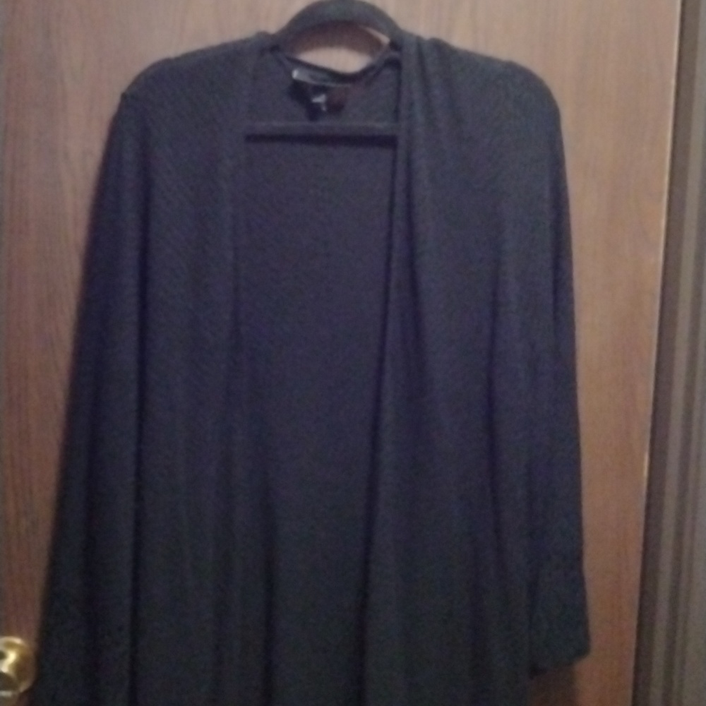 Lane Bryant Knit Crochet Open Cardigan